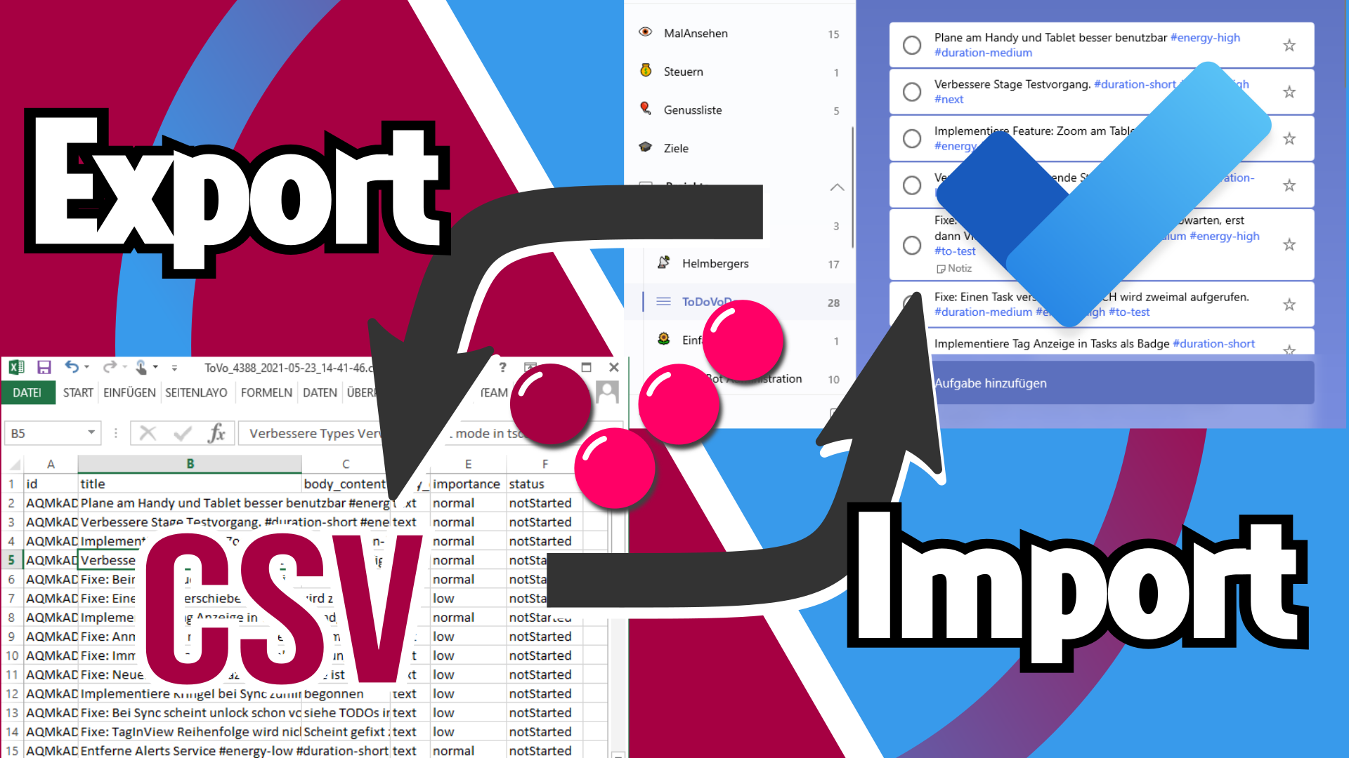 Microsoft To Do Import Export - Neu mit To Do Vo Do