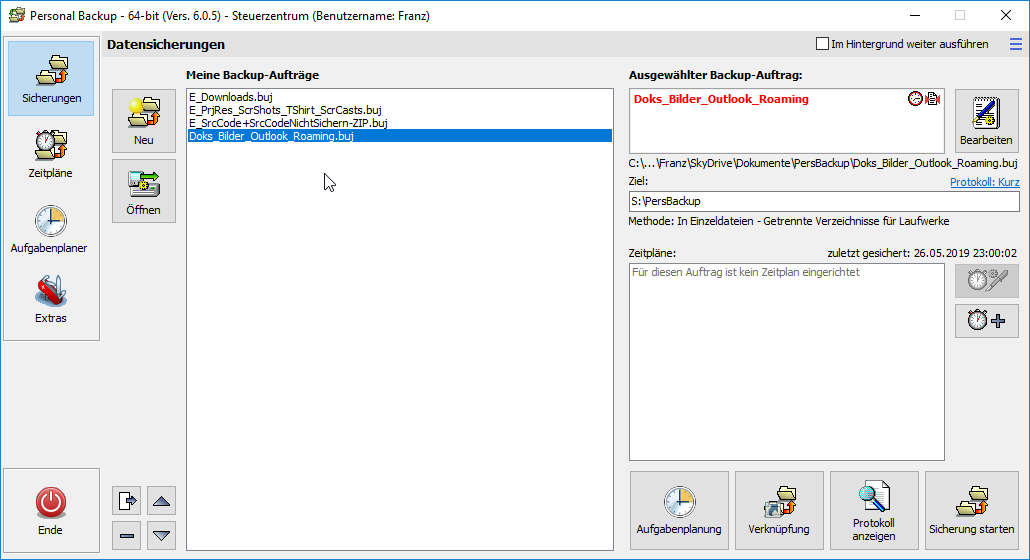 2019-05-27-15_37_01-Personal-Backup---64-bit--Vers.-6.0.5----Steuerzentrum--Benutzername_-Franz-
