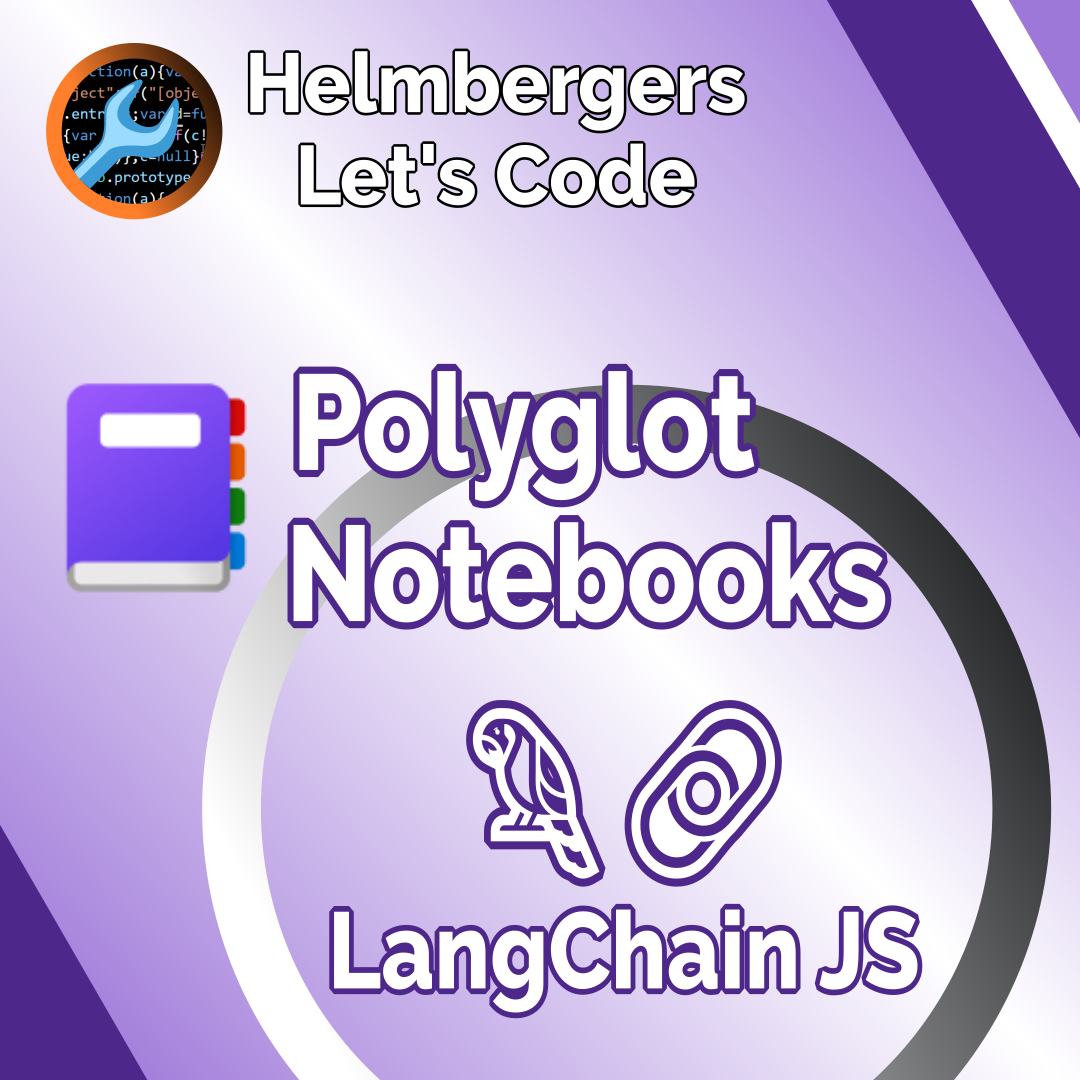Helmbergers Let's Code - Instagram quad: Polyglot Notebooks mit JavaScript LangChain Azure OpenAI