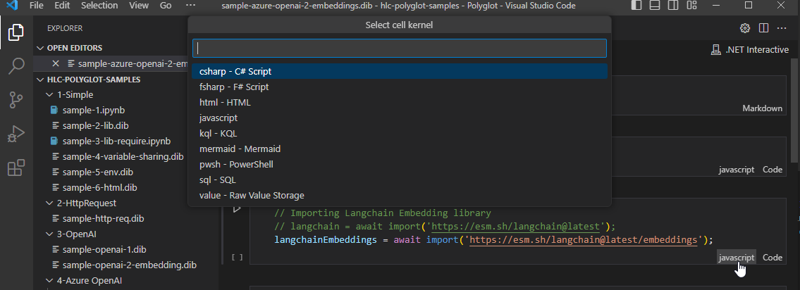 PolyglotNotebook-2-Cell-Language